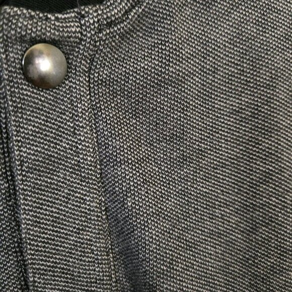 Banana Republic Two Tone Pique BirdsEye Baseball Jacket Snap Closure Size L - Picture 7 of 10